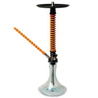 Кальян Mamay Customs Coilovers Чёрный/Оранжевый (Шахта,мундштук)