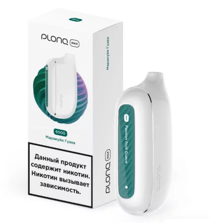 Одноразовая электронная сигарета Plonq Plus Max 6000 Гуава-Маракуйя M