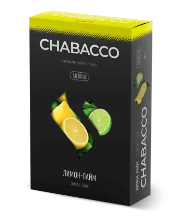 Кальянная смесь Chabacco Medium 50г Lemon-Lime M !