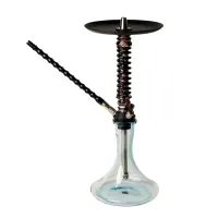 Кальян Mamay Customs Coilovers Mini Анодированный Серый Камуфляж/Чёрный (Шахта,мундштук)