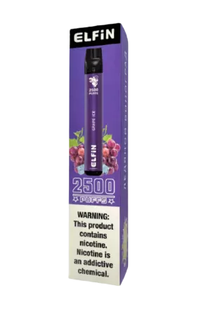 Одноразовая электронная сигарета Elfin Plus 2500 Ледяной Виноград
