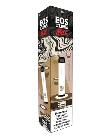 Одноразовая электронная сигарета EOS Cube Max 2% Cappuccino