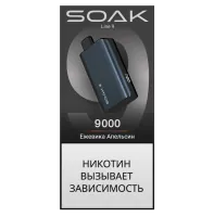 Одноразовая электронная сигарета Soak 9000 (Titanium) - Blackberries Oranges M