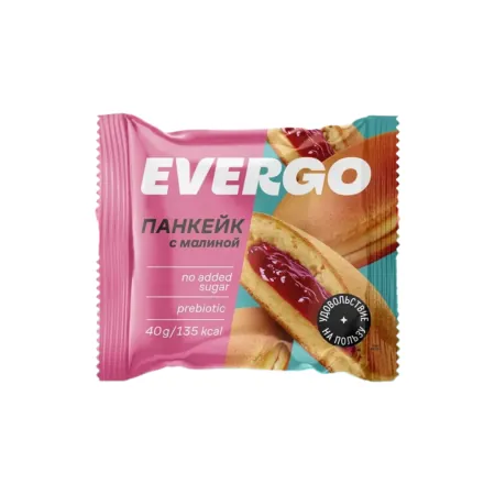 Панкейк протеиновый Evergo 40г Малина
