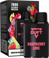 Одноразовая электронная сигарета Duft 7000 Raspberry Lime M