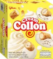 Рулетики бисквитные Glico Collon Cream 41гр