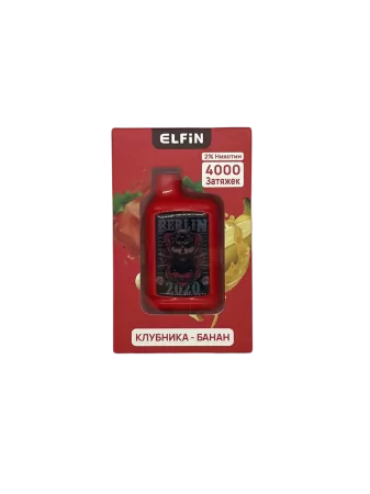 Одноразовая электронная сигарета Elfin Extra 4000 Клубника-банан