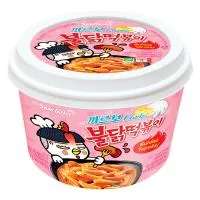 Рисовые клецки Samyang Carbonara Buldak Hot Chiken Rice Cake Topokki 179гр