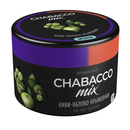 Кальянная смесь Chabacco Mix Line 50г Киви-яблоко-крыжовник M
