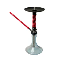 Кальян Mamay Customs Coilovers Mini Чёрный/Красный (Шахта,мундштук)