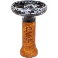 Чаша глиняная Облако Phunnel L Glaze (Черно-белый мрамор)