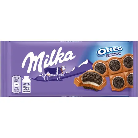 Шоколад Milka 92г Oreo Sandwich