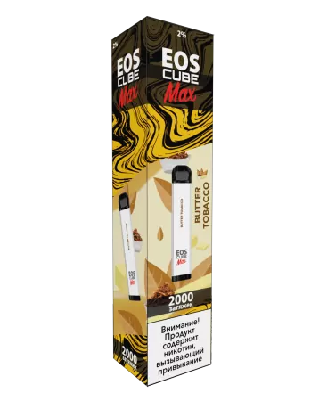 Одноразовая электронная сигарета EOS Cube Max 2% Butter Tobacco