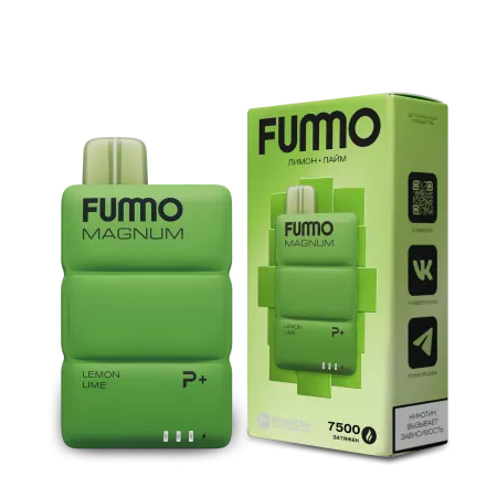 Одноразовая электронная сигарета Fummo Magnum 7500 - Лимон Лайм М
