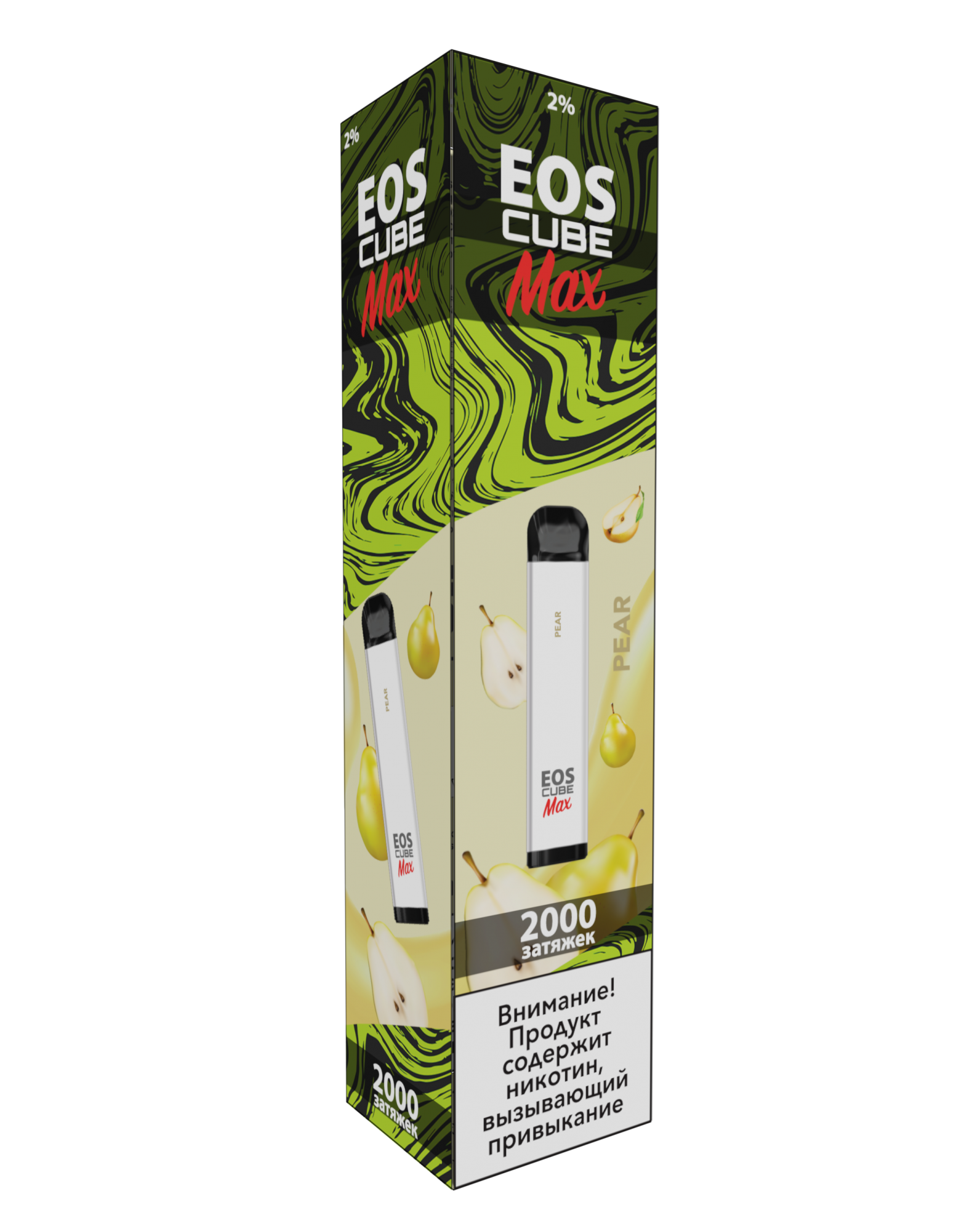 Одноразовая электронная сигарета EOS Cube One 2% Banana ice