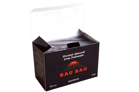 Уголь кокосовый Bau Bau 25 mm 72шт